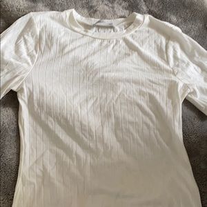 Ribbed short sleeve tee